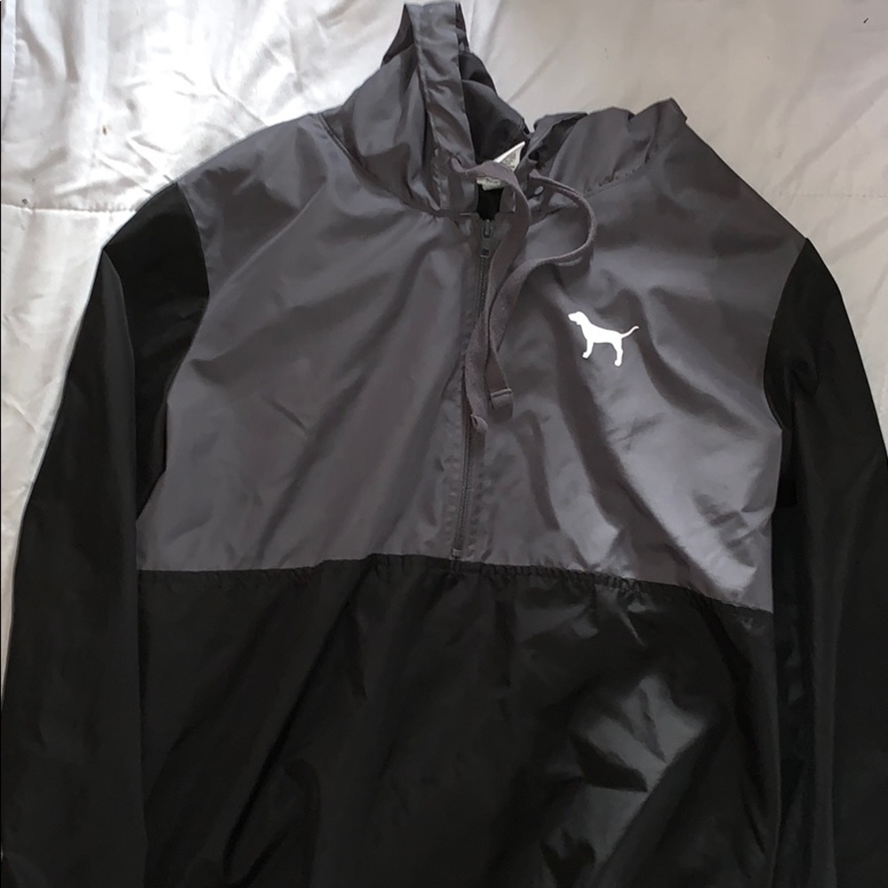 PINK Half-Zip Windbreaker